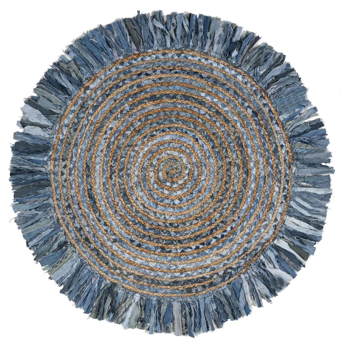 Safavieh Cape Cod 3'-0" x 3'-0" Rug in Ivory / Denim