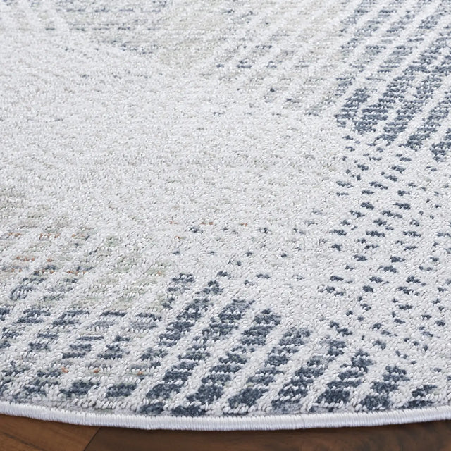 Safavieh Hunter 100 6'-7" x 6'-7" Rug in Dark Grey / Sage / Ivory