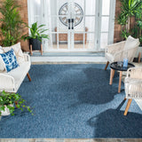 Safavieh Courtyard 10'-0" x 14'-0" Rug in Navy / Navy
