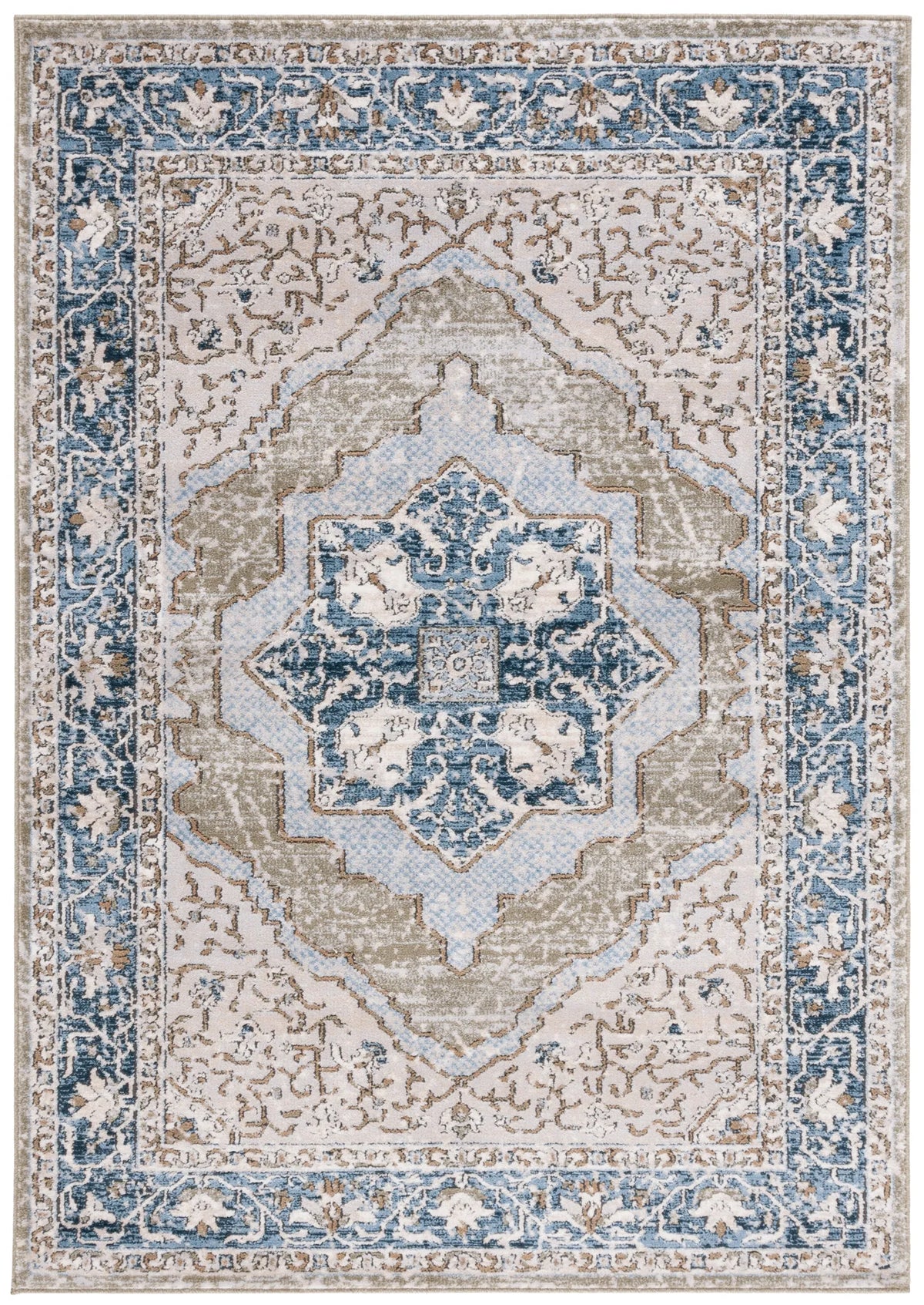 Safavieh Rosewood 4'-0" x 6'-0" Rug in Ivory / Green