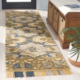 Safavieh Blossom 2'-3" x 8'-0" Rug in Gold / Blue