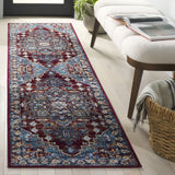 Safavieh Bayside 2'-2" x 8'-0" Rug in Blue / Red
