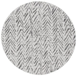 Safavieh Courtyard 5'-3" x 5'-3" Rug in Grey / Black