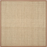 Safavieh Natural Fiber 6'-0" x 6'-0" Rug in Natural / Brown