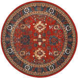 Safavieh Vintage Hamadan 5'-3" x 5'-3" Rug in Orange / Blue