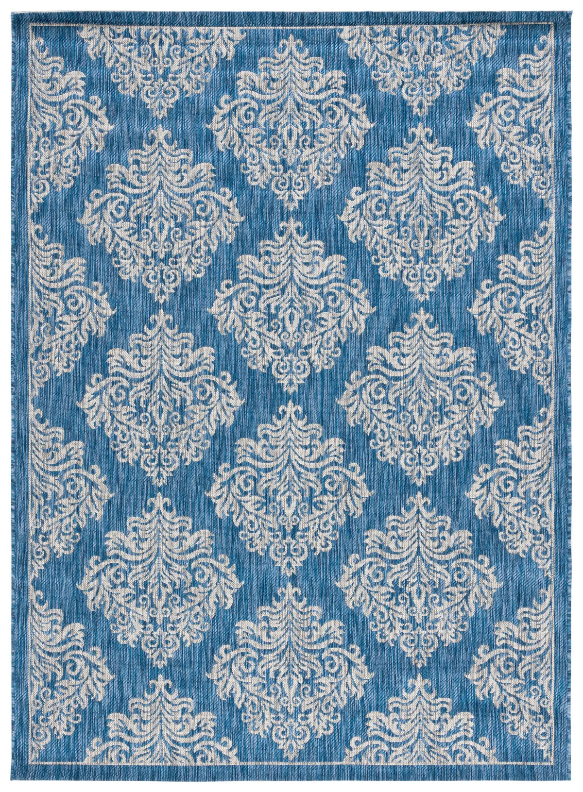 Safavieh Courtyard 5'-3" x 7'-7" Rug in Navy / Grey