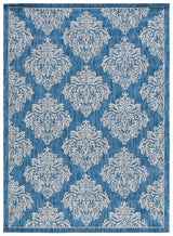 Safavieh Courtyard 5'-3" x 7'-7" Rug in Navy / Grey