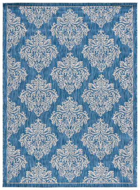 Safavieh Courtyard 5'-3" x 7'-7" Rug in Navy / Grey