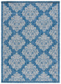 Safavieh Courtyard 5'-3" x 7'-7" Rug in Navy / Grey