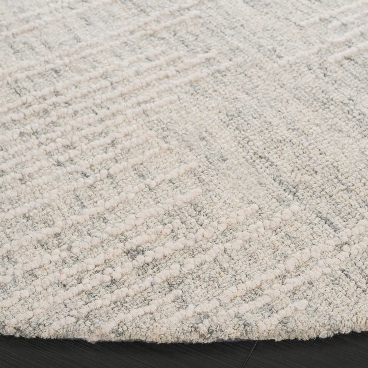Safavieh Abstract 6'-0" x 6'-0" Rug in Light Grey / Ivory