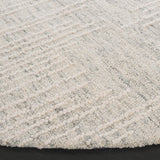 Safavieh Abstract 6'-0" x 6'-0" Rug in Light Grey / Ivory