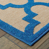 Oriental Weavers Sphinx Cayman 660L9 Sand / Blue Rugs - corner detail