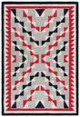 Safavieh Kenya 4'-0" x 6'-0" Rug in Red / Black