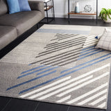 Safavieh Pyramid 4'-5" x 6'-5" Rug in Grey / Blue Ivory