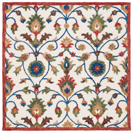 Safavieh Blossom 6'-0" x 6'-0" Rug in Ivory / Green