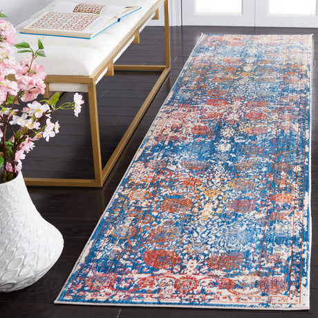 Safavieh Vintage Persian 2'-2" x 10'-0" Rug in Turquoise / Multi
