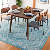 Safavieh Tulum 10'-0" x 13'-0" Rug in Turquoise / Ivory