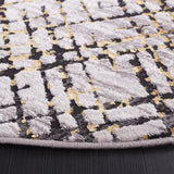 Safavieh Amelia 6'-7" x 6'-7" Rug in Grey / Gold