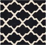 Safavieh Cambridge 4'-0" x 4'-0" Rug in Black / Ivory