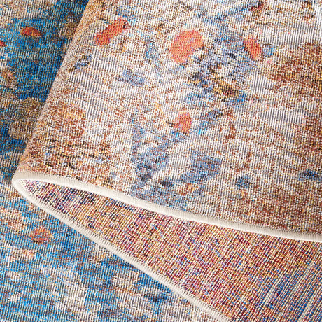 Safavieh Barbados 500 4'-0" x 6'-0" Rug in Blue / Rust