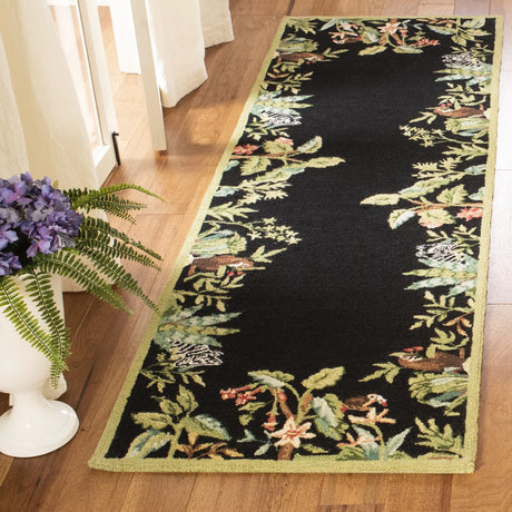 Safavieh Chelsea 2'-6" x 10'-0" Rug in Black / Green