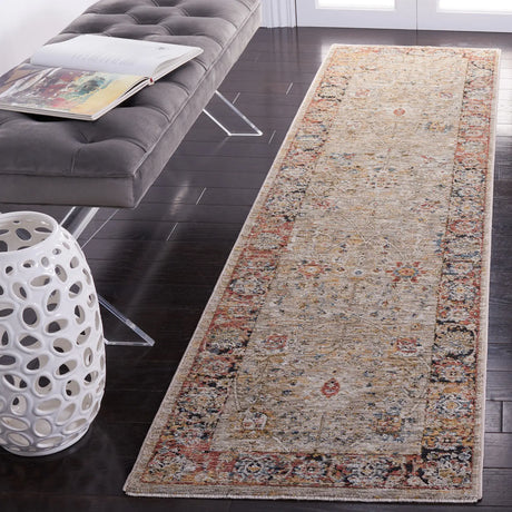Safavieh Silverado 2'-0" x 8'-0" Rug in Beige / Rust