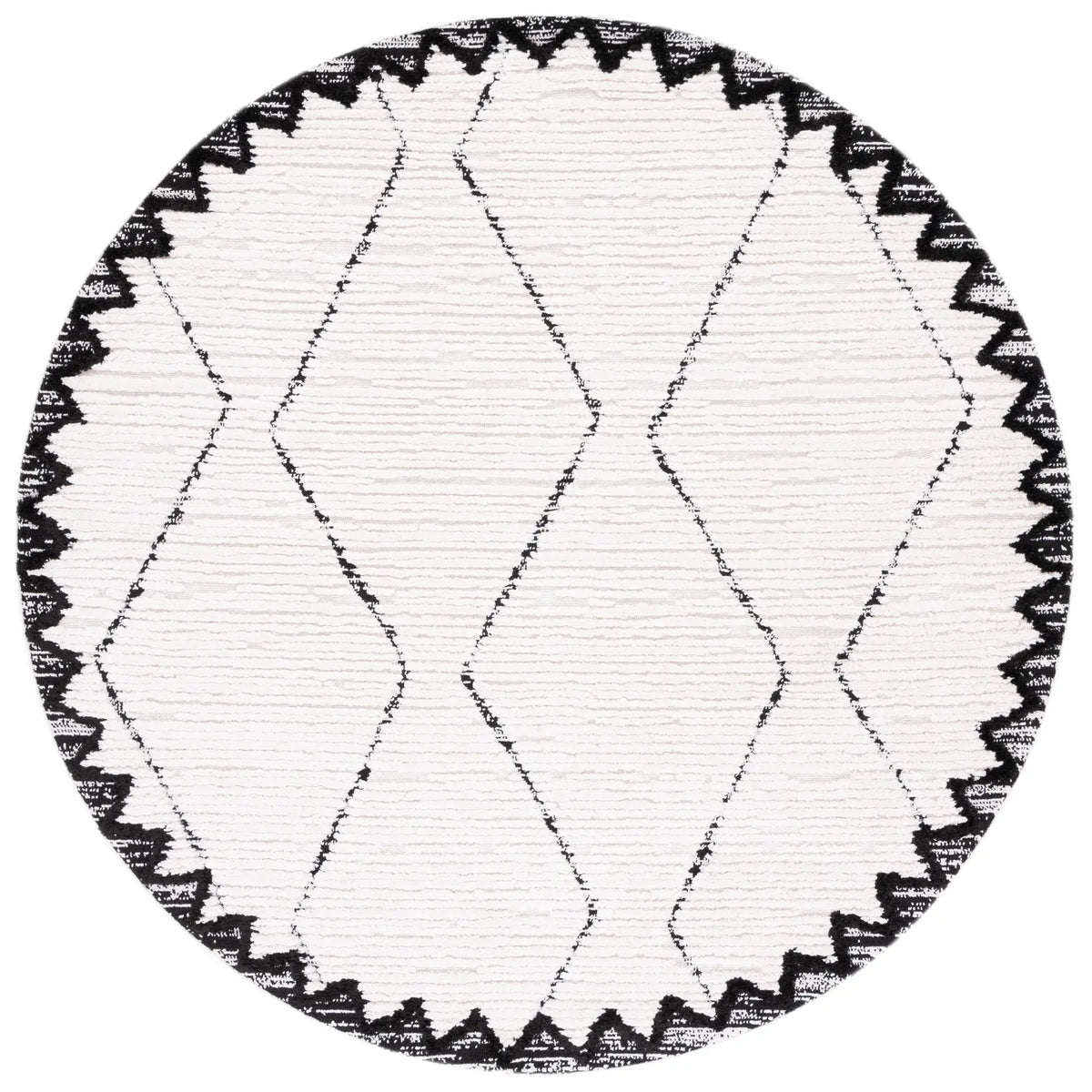Safavieh Marrakesh 6'-7" x 6'-7" Rug in Ivory / Anthracite