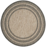 Safavieh Courtyard 10'-0" x 10'-0" Rug in Natural / Black
