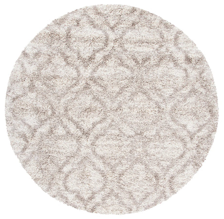 Safavieh Hudson Shag 7'-0" x 7'-0" Rug in Multi Ivory / Beige