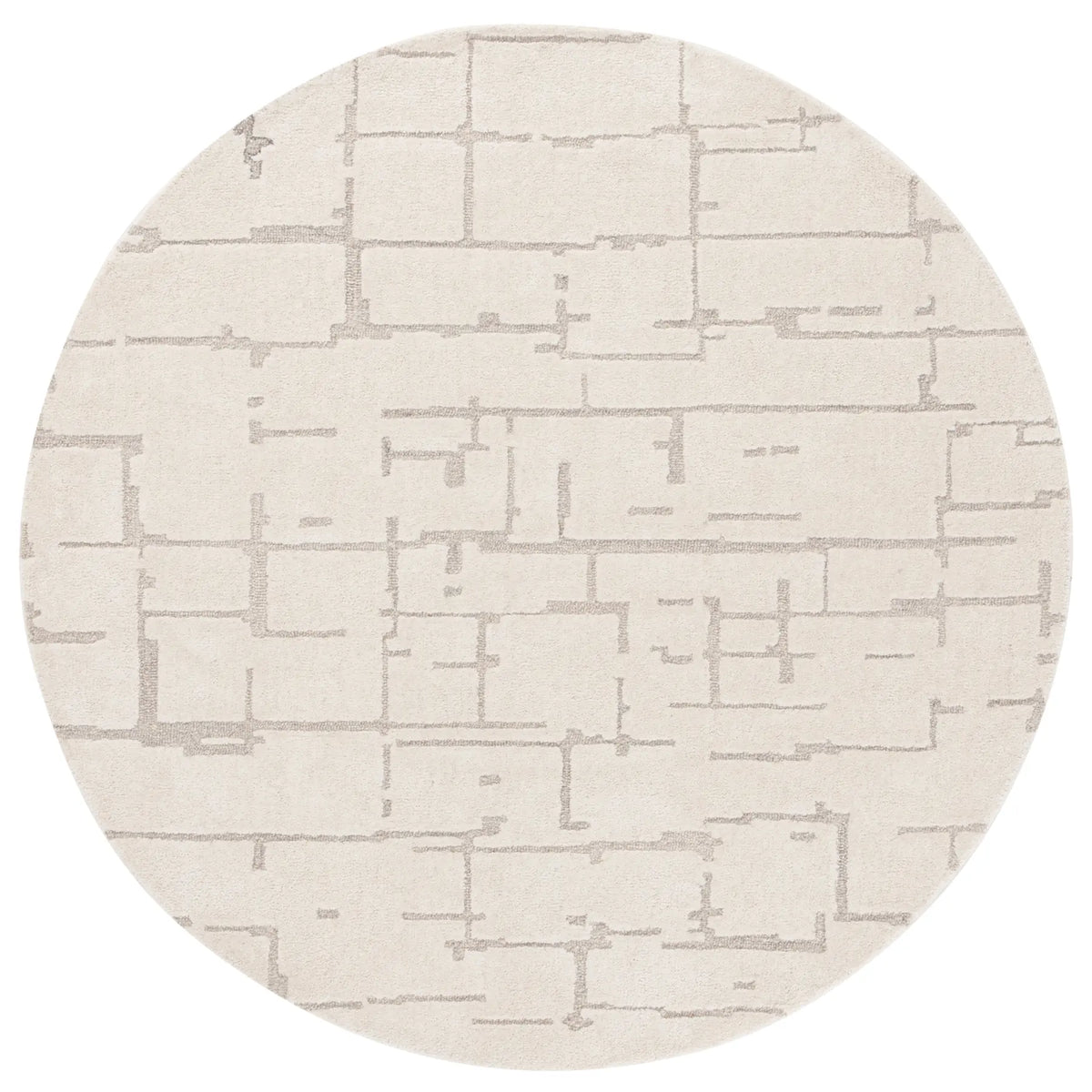Safavieh Ebony 6'-0" x 6'-0" Rug in Ivory / Grey