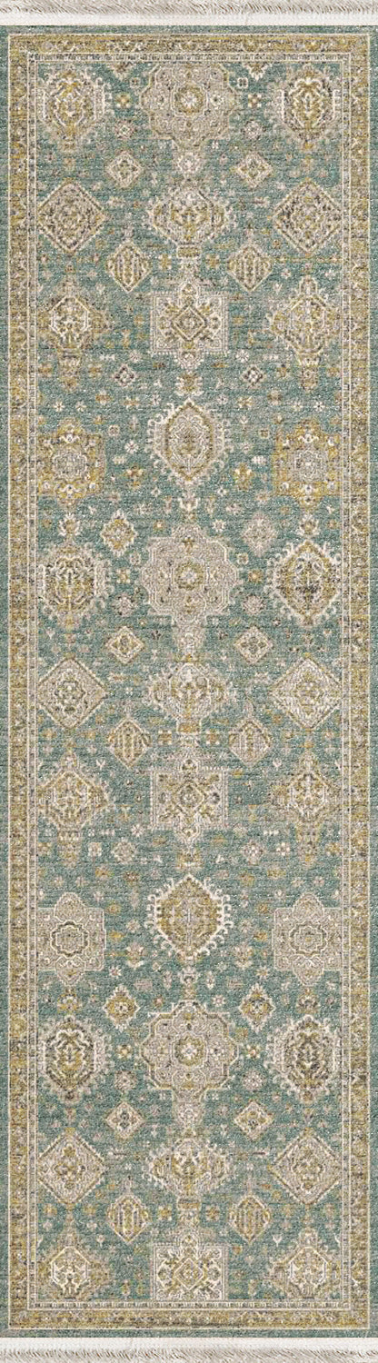 Dynamic Rugs Ella 3985 Taupe/Blue Area Rug