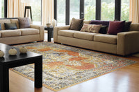 Dynamic Rugs Mabel 4093 Rust/Navy/Multi Area Rug