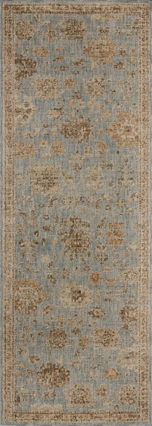 Loloi Willa WIA-03 Sky / Natural Power Loomed Rug - runner flat