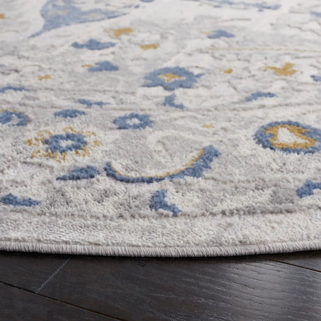 Safavieh Palma 6'-7" x 6'-7" Rug in Light Grey / Blue
