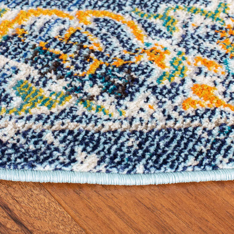 Safavieh Madison 5'-0" x 5'-0" Rug in Navy / Grey