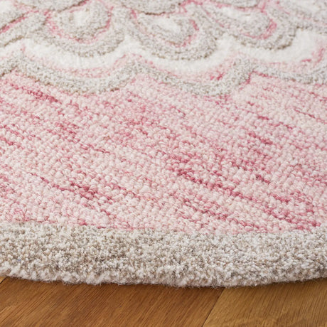 Safavieh Metro 6'-0" x 6'-0" Rug in Dark Pink / Ivory