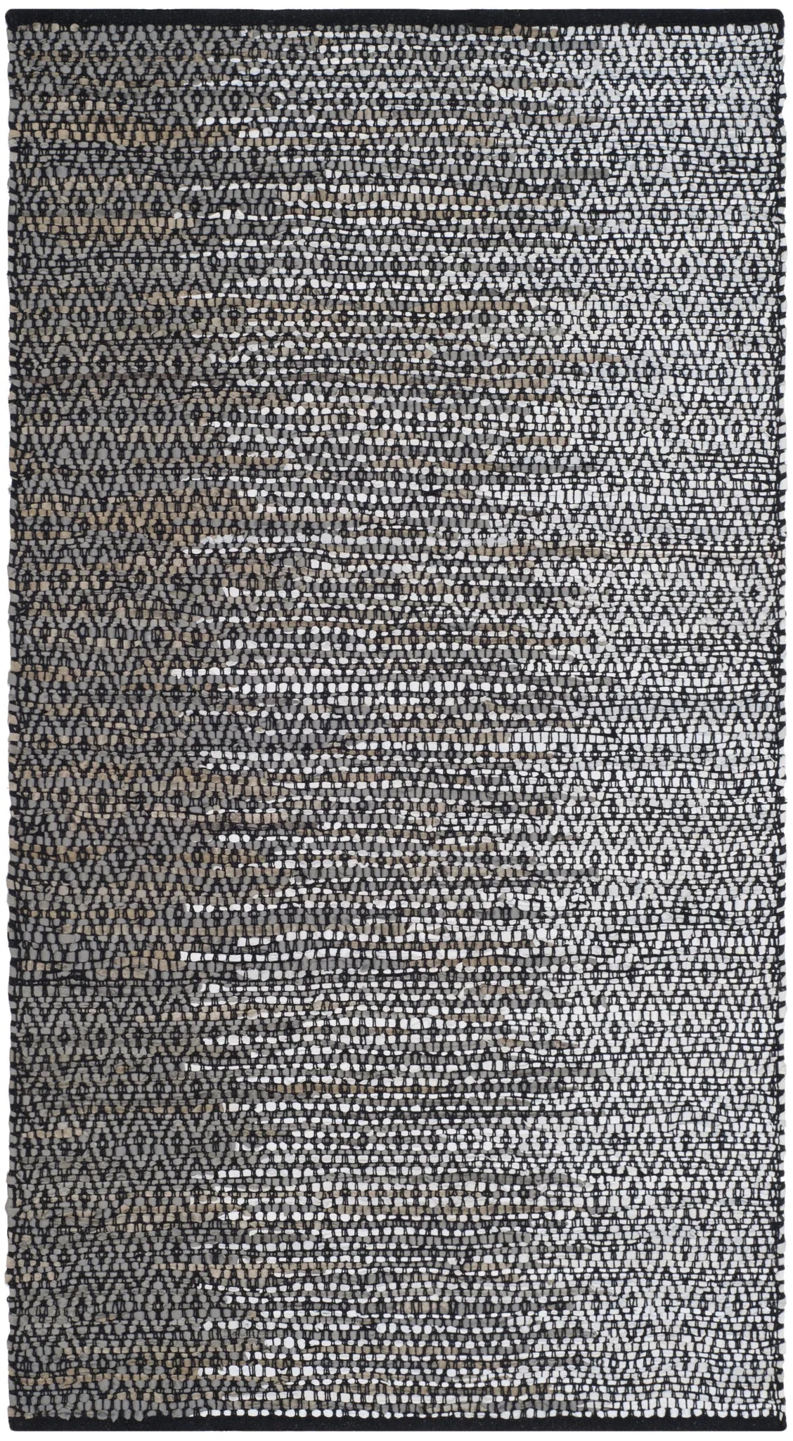 Safavieh Vintage Leather 3'-0" x 5'-0" Rug in Light Grey / Grey