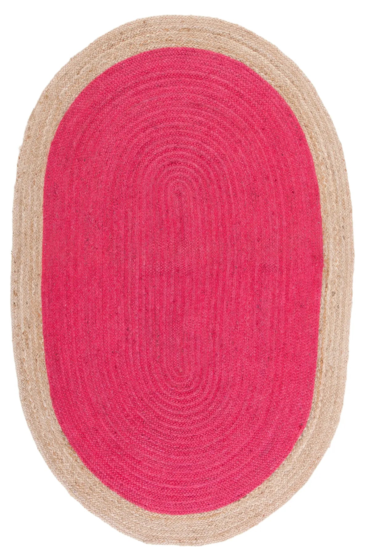Safavieh Natural Fiber 5'-0" x 8'-0" Rug in Fuchsia / Natural