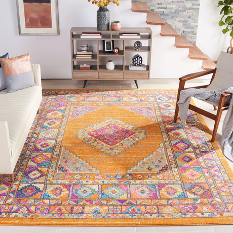 Safavieh Madison 10'-0" x 14'-0" Rug in Orange / Fuchsia