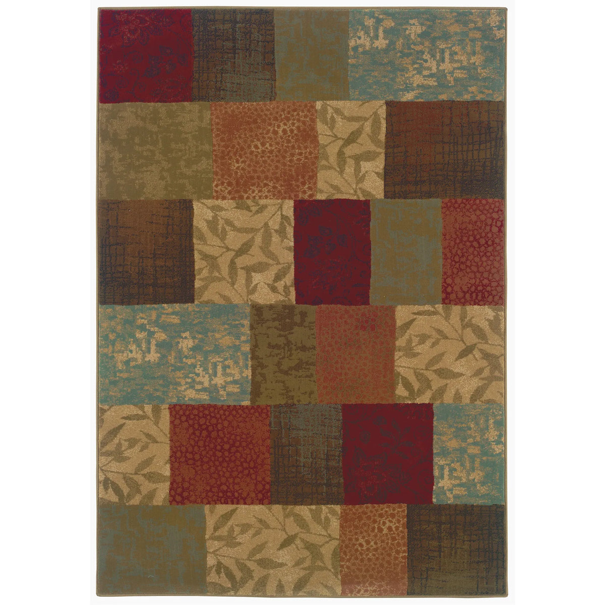 Oriental Weavers Sphinx Hudson 030c1 Green / Red Rugs - main flat
