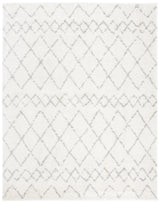 Safavieh Berber Shag 10'-0" x 14'-0" Rug in Cream / Light Grey