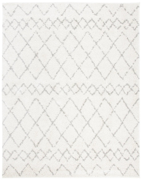 Safavieh Berber Shag 10'-0" x 14'-0" Rug in Cream / Light Grey
