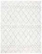 Safavieh Berber Shag 10'-0" x 14'-0" Rug in Cream / Light Grey