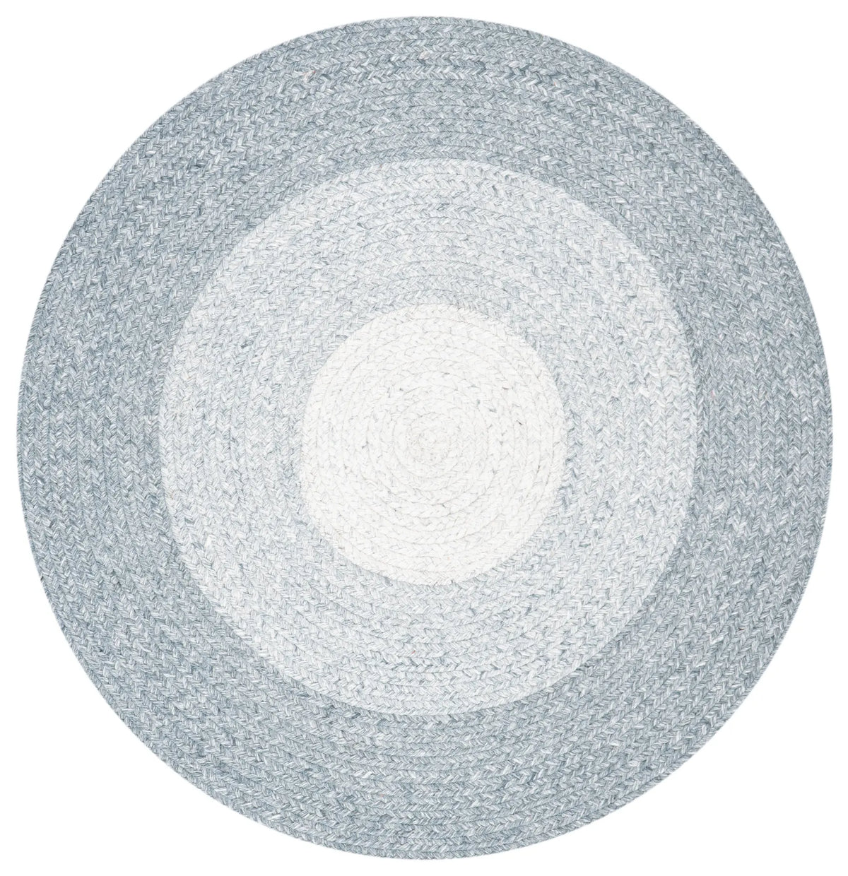 Safavieh Braided 3'-0" x 3'-0" Rug in Grey / Ivory