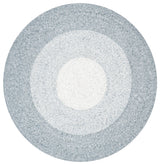 Safavieh Braided 3'-0" x 3'-0" Rug in Grey / Ivory