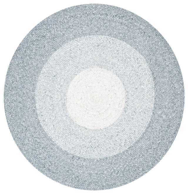 Safavieh Braided 3'-0" x 3'-0" Rug in Grey / Ivory