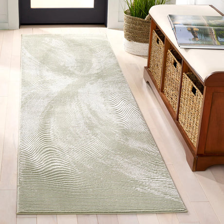 Safavieh Revive 2'-3" x 8'-0" Rug in Sage / Ivory