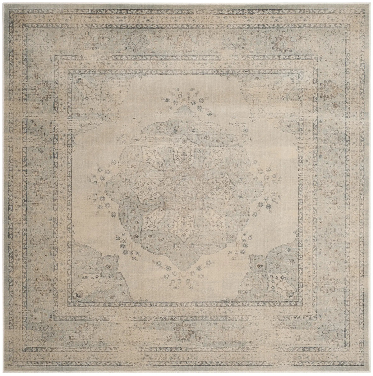 Safavieh Vintage 6'-0" x 6'-0" Rug in Light Blue / Cream