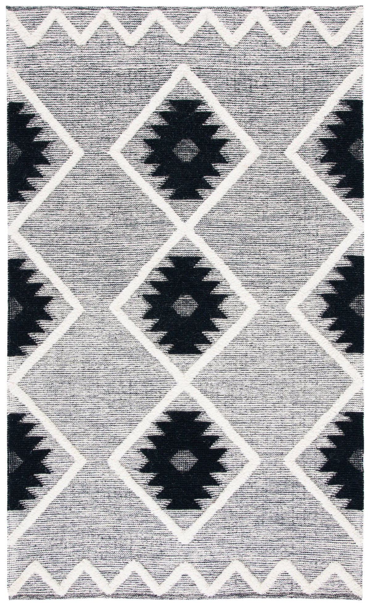 Safavieh Vermont 5'-0" x 8'-0" Rug in Black / Ivory