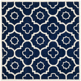 Safavieh Chatham 5'-0" x 5'-0" Rug in Dark Blue / Ivory